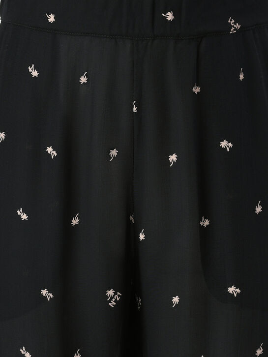 Брюки в пижамном стиле, черные N21 , арт.  | Фото 3