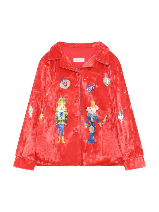 Пижама с принтом &quot;щелкунчик&quot;, красная Eirene , арт.  | Фото 2