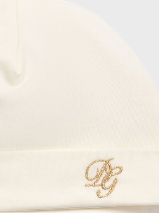 Комплект комбинезон + шапка + слюнявчик, белый Dolce&Gabbana , арт.  | Фото 4