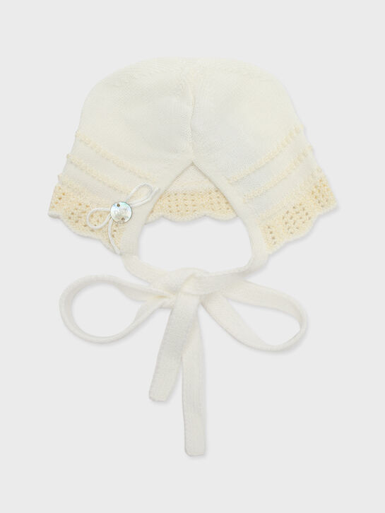 Чепчик с кружевной тесьмой, кремовый Paz Rodriguez , арт.  | Фото 2