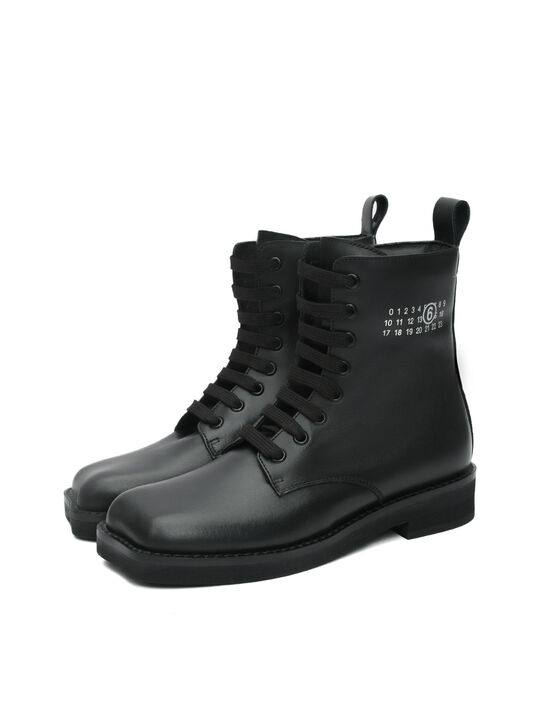 Ботинки с флисовой подкладкой, черные MM6 , арт.  | Фото 3