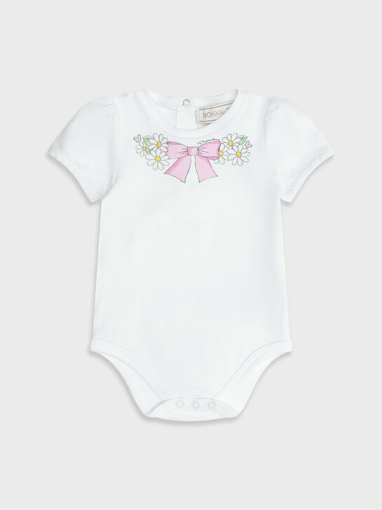 Комплект: боди с бантиком и цветами + розовая юбка Monnalisa , арт.  | Фото 2