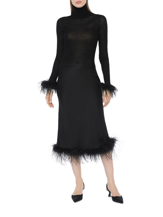 Водолазка с перьями на рукавах Blumarine , арт.  | Фото 3