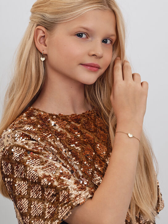 Серьги &quot;Сердца&quot;, 585 золото Sneak Peek , арт.  | Фото 2