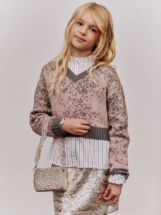 Джемпер из смесовой шерсти, укороченный Diesel , арт.  | Фото 2