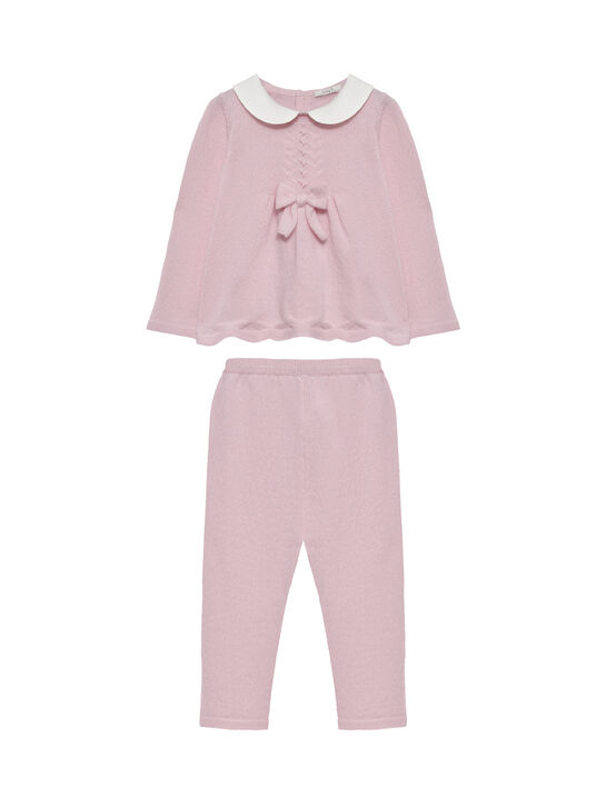 Комплект: джемпер с бантом и брюки, розовый Tomax , арт.  | Фото 1