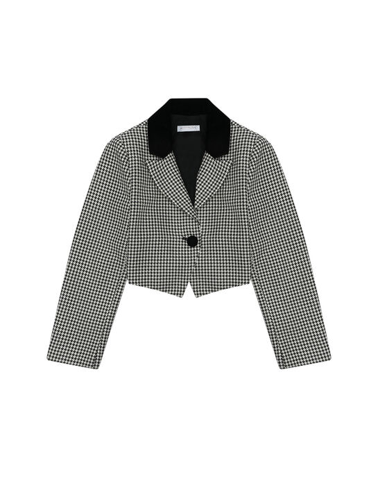  Пиджак принт гусиная лапка Monnalisa , арт.  | Фото 1