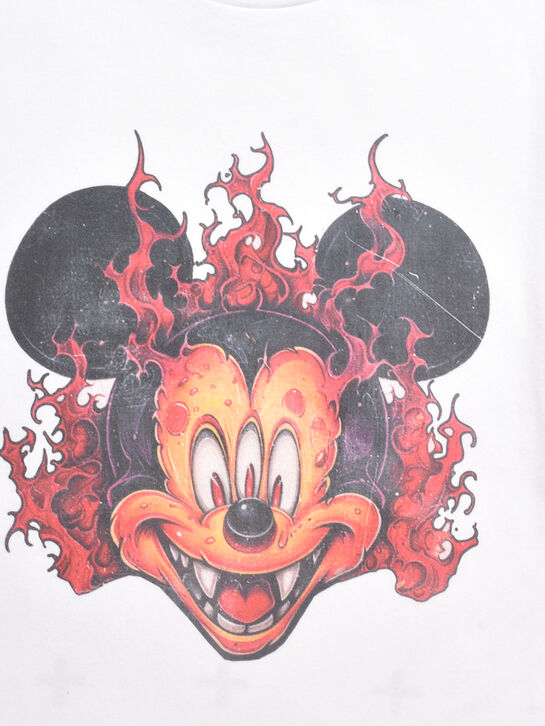 Футболка с принтом Микки Мауса, белая Ksubi , арт.  | Фото 4