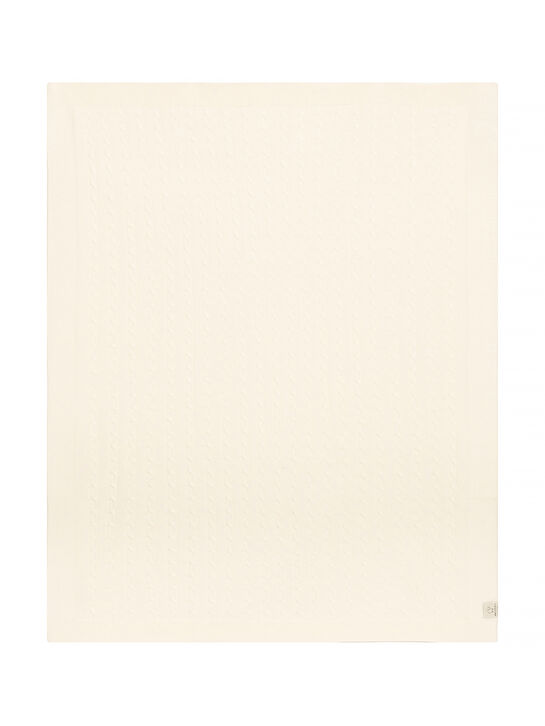 Плед вязаный из шерсти Maglificio di Verona , арт.  | Фото 2