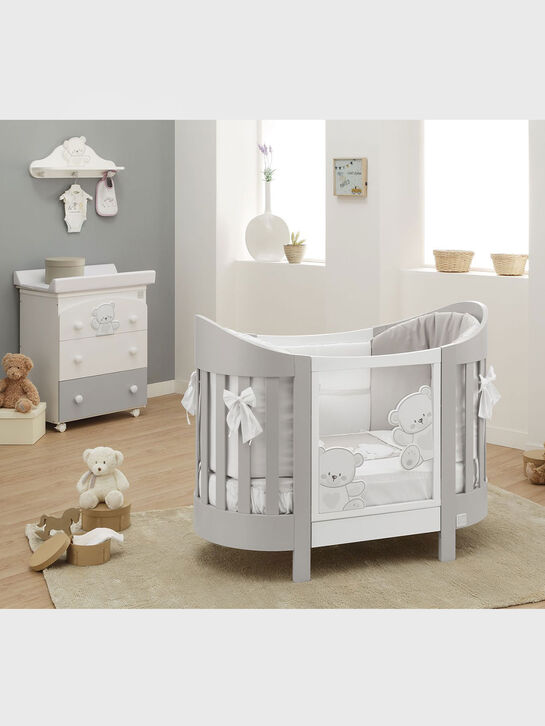 Кровать овальная Jolie, белый/серый ITALBABY , арт.  | Фото 3