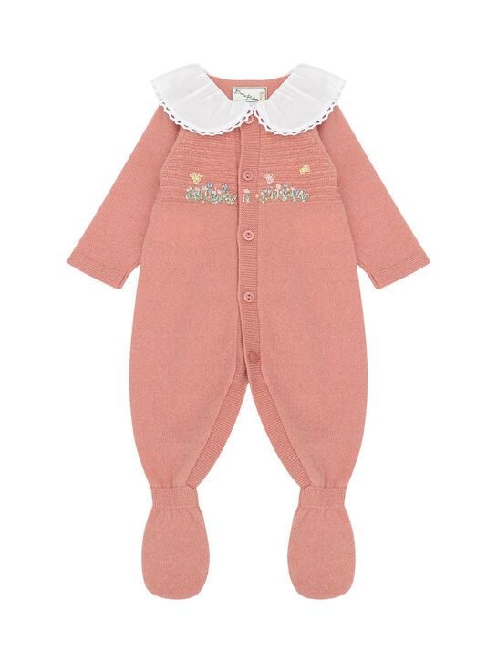 Комбинезон с белым воротником, розовый Born to Bloom , арт.  | Фото 1
