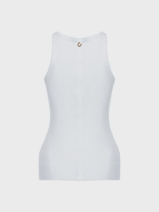 Топ-майка с маленькой подковкой сзади, белый Dorothee Schumacher , арт.  | Фото 5