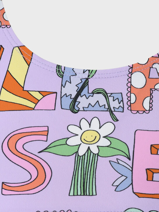 Купальник раздельный с логотипом, сиреневый Stella McCartney , арт.  | Фото 6