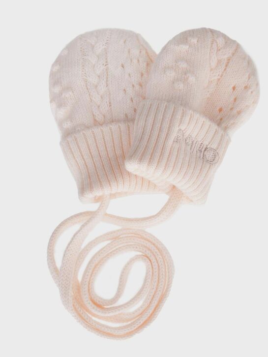 Подарочный набор: шапка, пинетки и варежки, розовый Chloe , арт.  | Фото 4