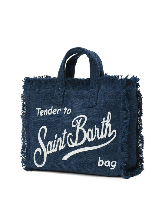 Синяя сумка изо льна Saint Barth , арт.  | Фото 2