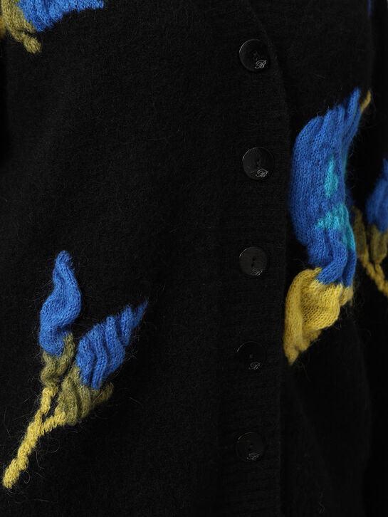 Кардиган с розами, интарсия Blumarine , арт.  | Фото 5