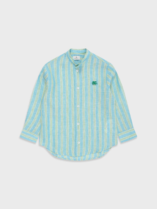 Рубашка в полоску, бирюзовая Etro , арт.  | Фото 1