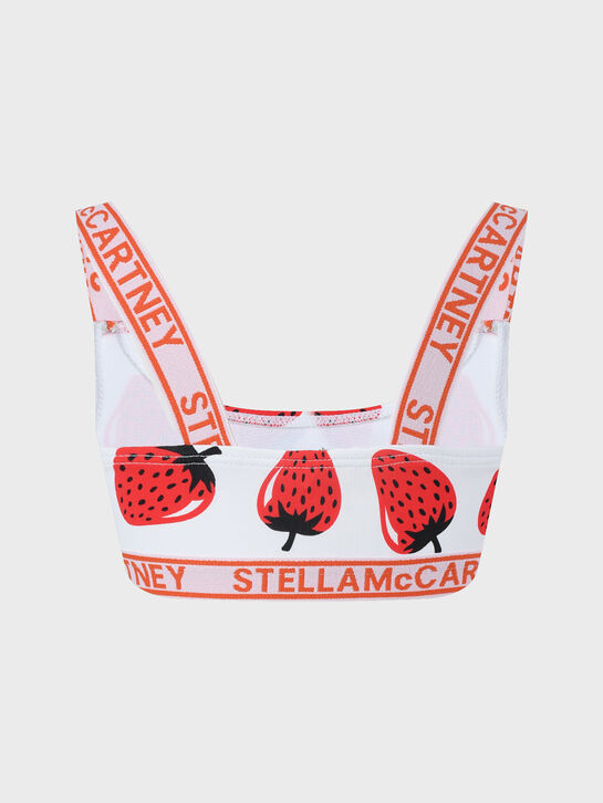 Купальник раздельный с принтом клубники, белый Stella McCartney , арт.  | Фото 3