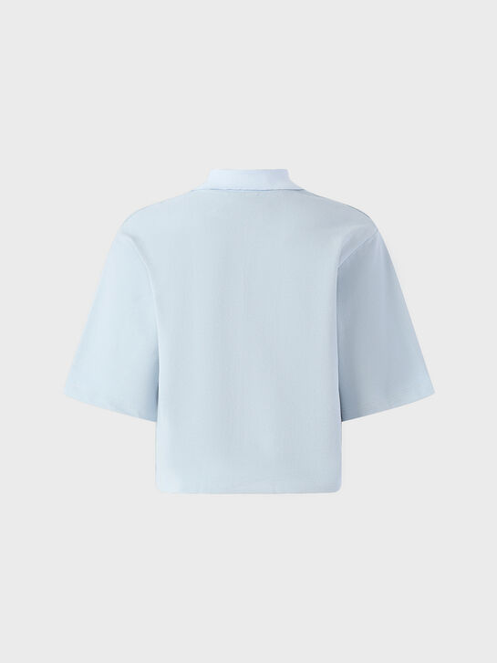 Футболка-поло голубого цвета Barrow , арт.  | Фото 2