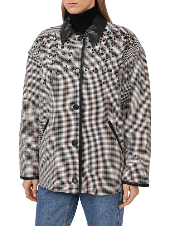 Куртка в клетку с вышивкой MSGM , арт.  | Фото 5