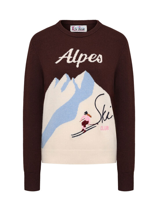 Джемпер с декором &quot;горы&quot;, интарсия Saint Barth , арт.  | Фото 1