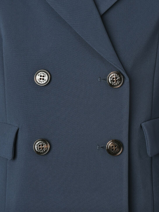 Укороченный двубортный пиджак, темно-синий Max&Co , арт.  | Фото 3