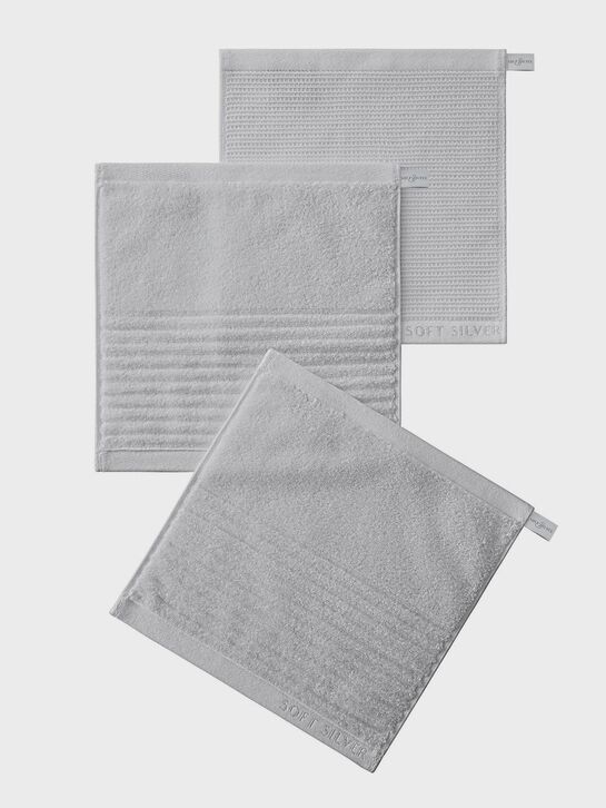 Набор Полотенец 3шт 30*30см &quot;Soft Silver&quot; Soft touch, Благородное серебро  , арт.  | Фото 1
