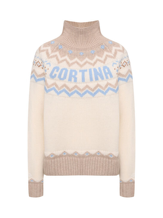 Джемпер с лого, кремовый Saint Barth , арт.  | Фото 1