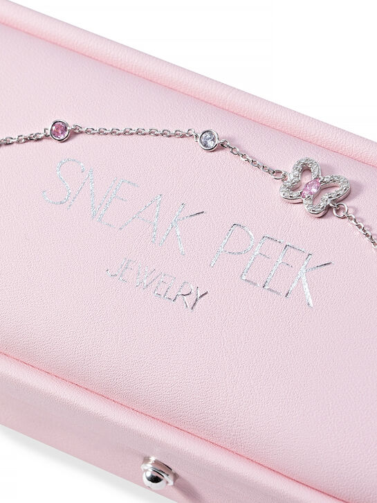 Браслет Бабочка с розовым камнем Sneak Peek , арт.  | Фото 3