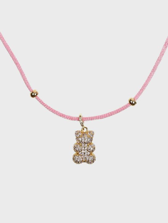 Чокер из шелковой нити с подвеской Мишка с цирконами I Love Cameo , арт.  | Фото 2