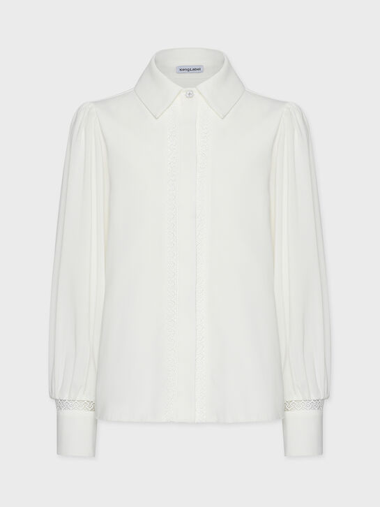 Рубашка с шитьем, белая KengLabel , арт.  | Фото 1