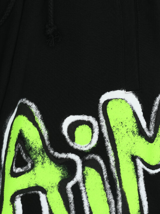 Бермуды с принтом граффити, черные Disclaimer , арт.  | Фото 3
