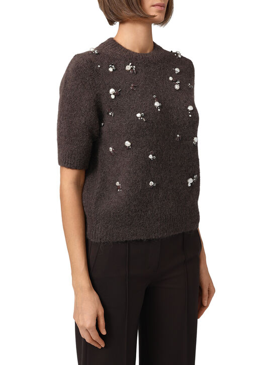 Джемпер с декором из жемчужин Dorothee Schumacher , арт.  | Фото 3