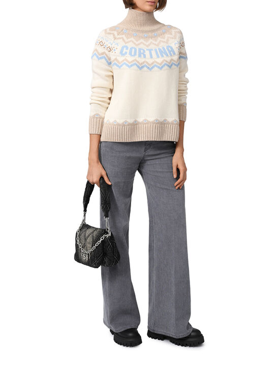 Джемпер с лого, кремовый Saint Barth , арт.  | Фото 2