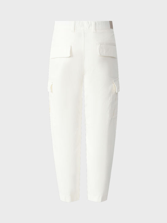 Брюки белого цвета с карманами карго Eleventy , арт.  | Фото 2