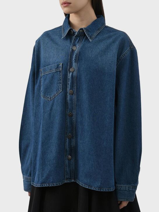 Джинсовая рубашка с карманом на груди ALINE , арт.  | Фото 7
