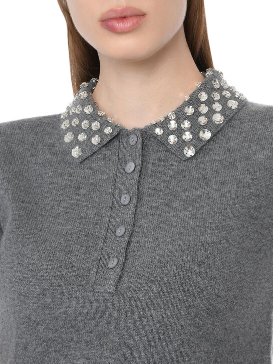 Джемпер-поло, серый Blumarine , арт.  | Фото 4