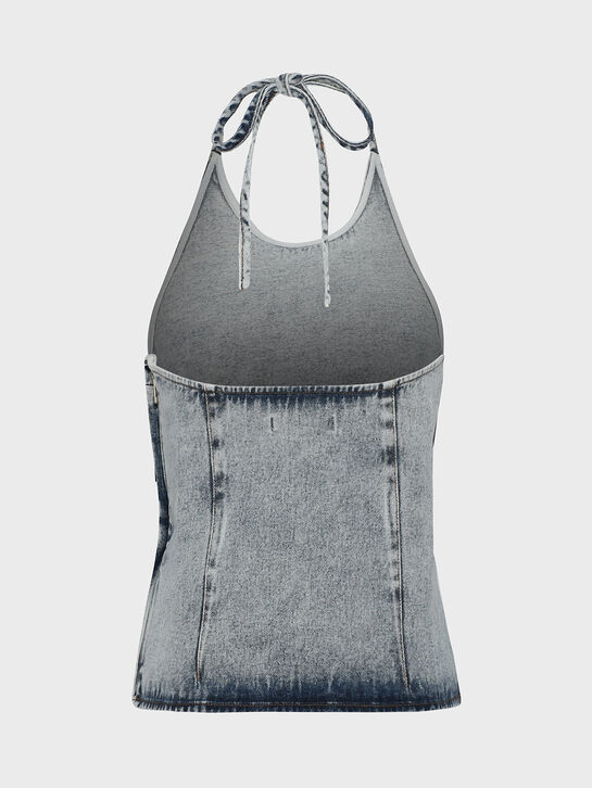 Джинсовый топ, голубой The New Society , арт.  | Фото 2