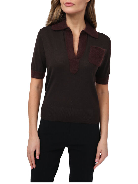 Джемпер из шерсти, темно-коричневый Dorothee Schumacher , арт.  | Фото 3