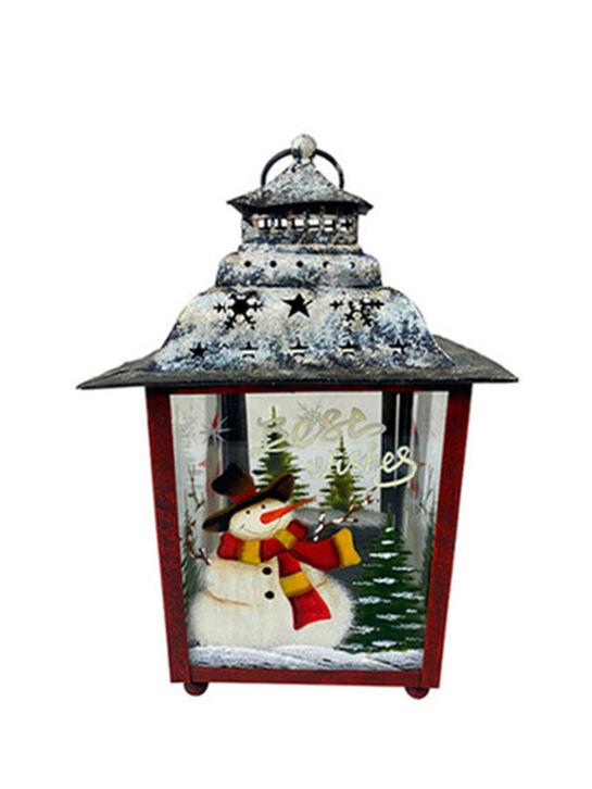 Фонарь декоративный заснеженный &quot;Наилучшие пожелания на Рождество&quot; Holiday Classics , арт.  | Фото 1