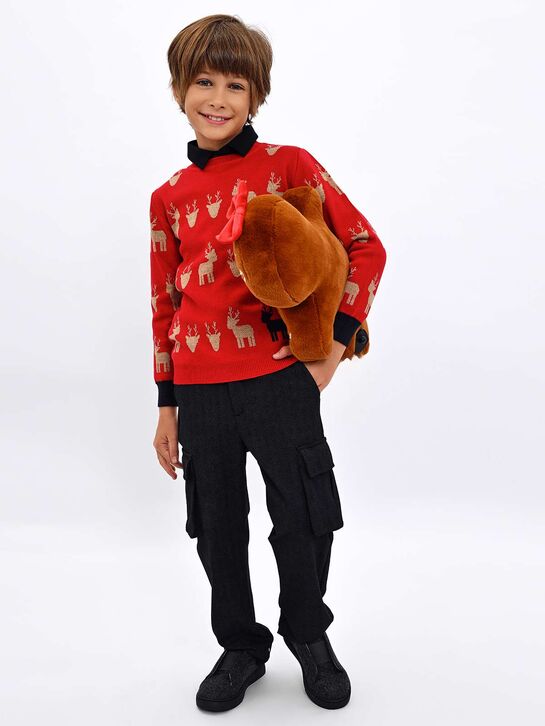 Джемпер, принт олени Maglificio di Verona , арт.  | Фото 2