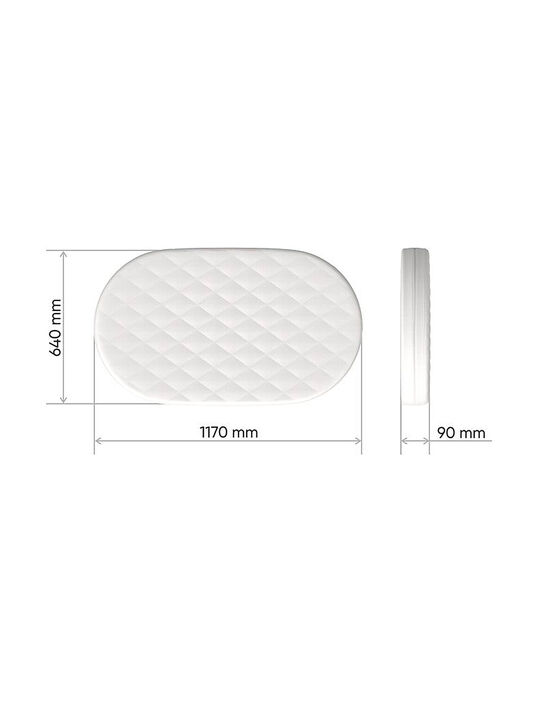 Матрас для кроватки, кокос/форплит/латекс 9 см Ellipsefurniture , арт.  | Фото 2