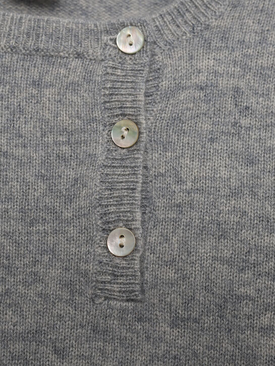 Джемпер из кашемира, серый Oscar et Valentine , арт.  | Фото 3