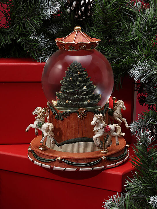 Фигурка в стеклянном шаре &quot;Карусель&quot; (движение, музыка, подсветка) TIANQIN ARTS AND CRAFTS , арт.  | Фото 4