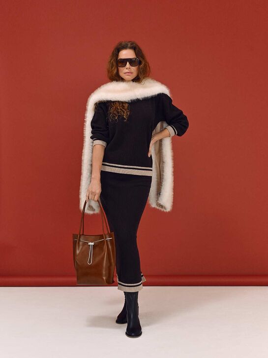 Юбка-карандаш, коричневая Panicale , арт.  | Фото 2