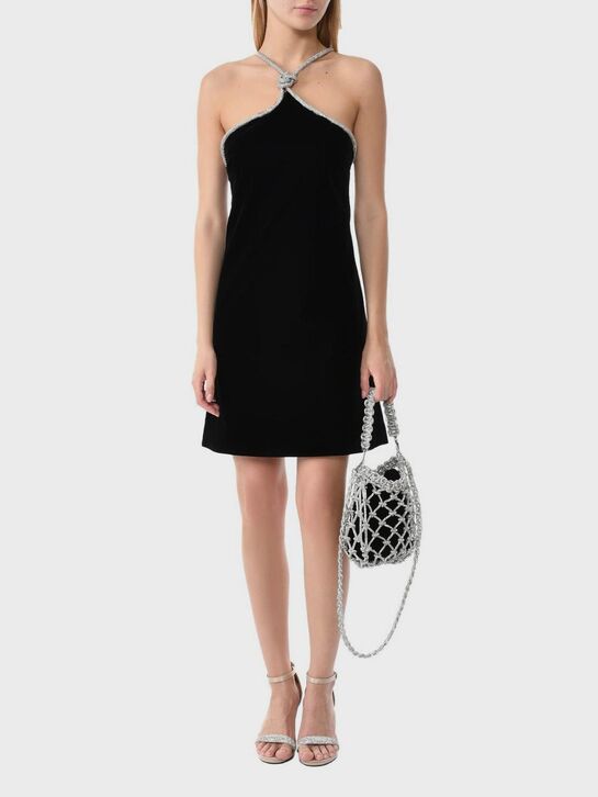 Плетеная сумка с бархатным мешочком ALINE , арт.  | Фото 4