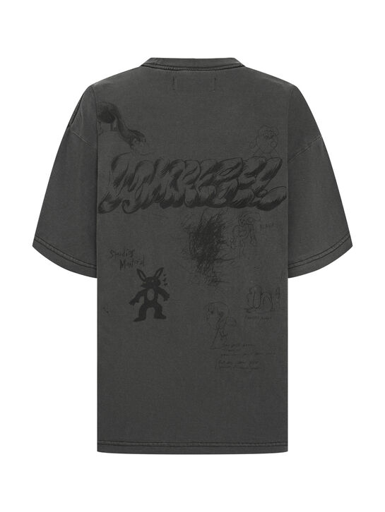 Футболка с принтом &quot;медвежонок&quot;, черная Domrebel , арт.  | Фото 2