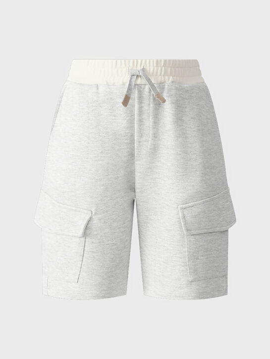 Бермуды серого цвета с карманами карго Eleventy , арт.  | Фото 1