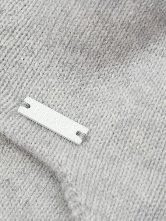 Шапка из шерсти и кашемира с меховым помпоном Il Trenino , арт.  | Фото 3