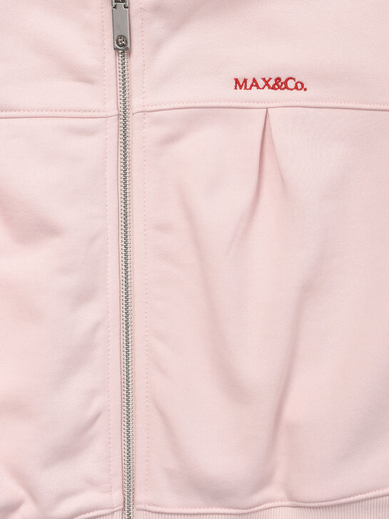 Спортивная куртка с капюшоном, розовая Max&Co , арт.  | Фото 3